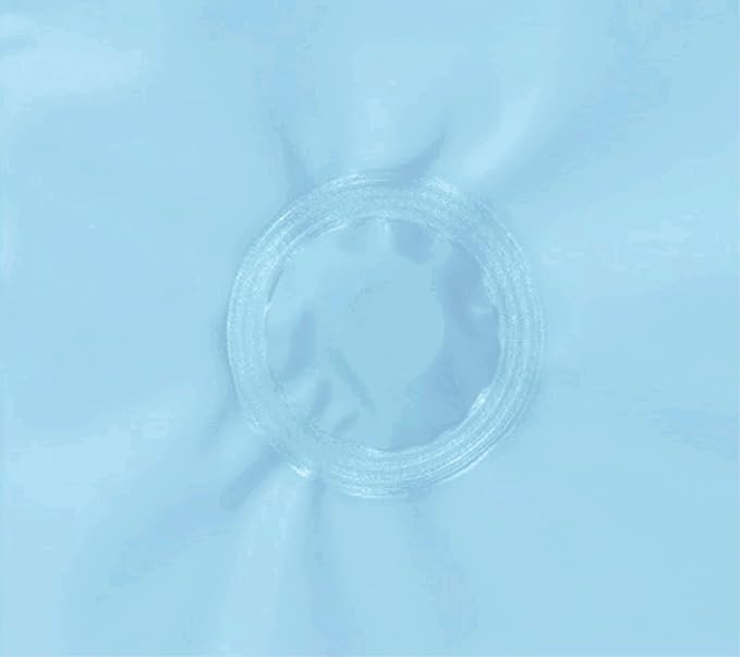 Home Expressions 6 Gauge PEVA Liner Magnetic Shower Curtain Liner 70"x72" (Light Blue)