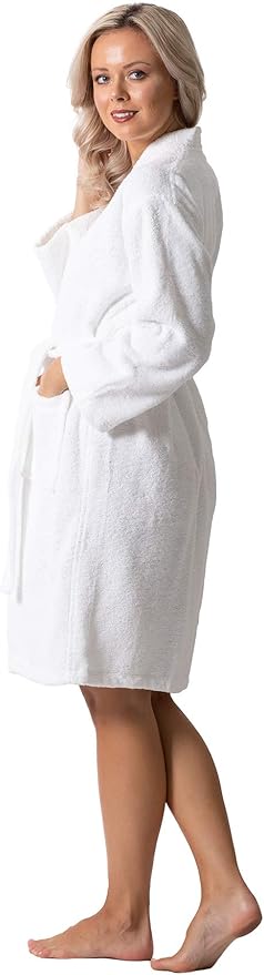 Luxurious Turkish Terry Kimono Collar Super-Soft Terry Absorbent Bathrobes for Women