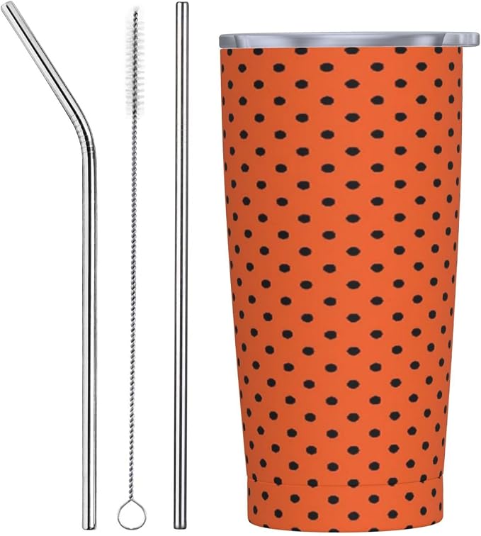 Neoprene Premium Pickleball Paddle 20oz Stainless Steel Tumbler With Straw And Lid, Travel Car Cup