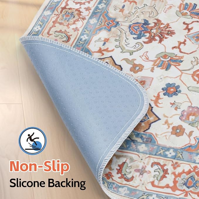 Washable Pee Pads for Dogs, 2 Pack Reusable Puppy Training Pads 60"x48" Super Absorbent Waterproof Dog Training Pads, Non-Slip Potty Pads, Whelping Pads Litter Mat Beige