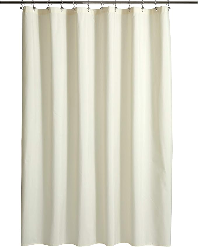 Ultimate Waterproof Fabric Shower Curtain or Liner, Breathable TPU & Machine Washable, Use for Bath Tub/Stall in Home and Hotel, Sand, 72"x72"