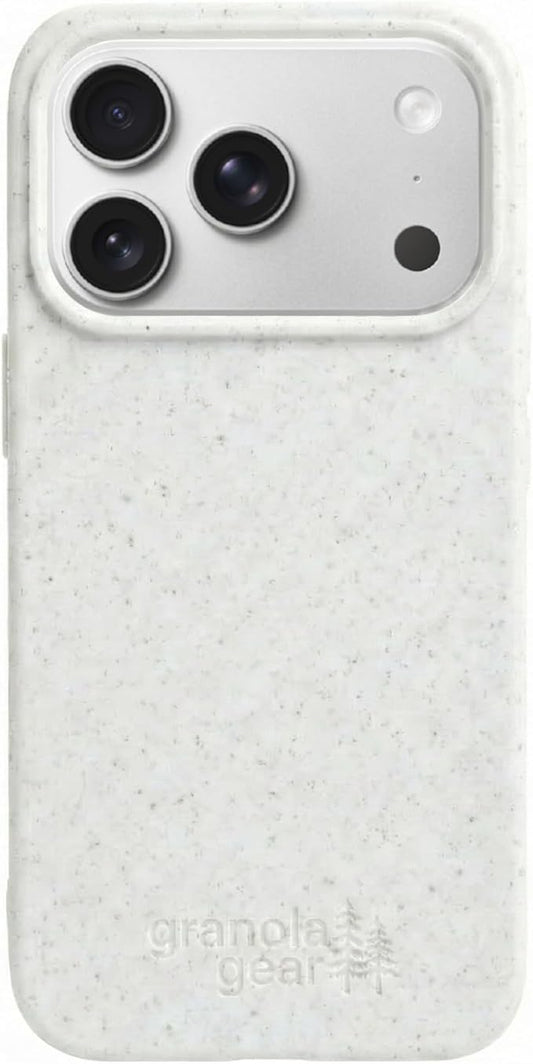 Eco by GranolaGear - Eco-Friendly Phone Case for iPhone 17 Pro - Biodegradable, Compostable, Plastic-Free, Made from Plants - Alpine Snow