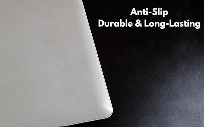 Full Grain Genuine Leather Desk Mat Large Mouse Pad Gaming | Thick Anti-Slip DeskPad & Blotter for Keyboard, Home & Office Table Protector, Walnut Brown, 32L x 16W inch