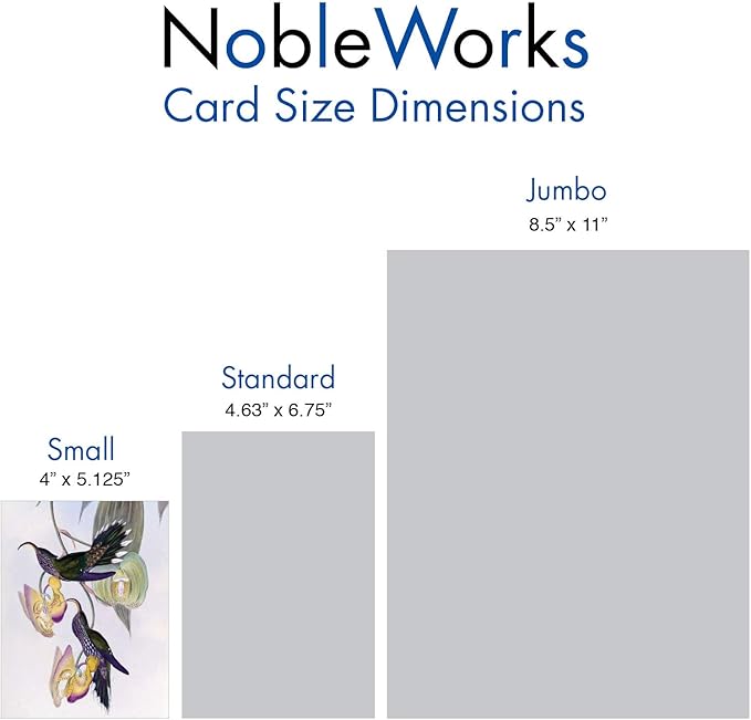 The Best Card Company - 20 Blank Notes with Envelopes - All Occasion Animal Assortment (10 Designs, 2 Each) - Humming Along AM9687OCB-B2x10