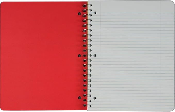 Earthwise by Oxford Recycled 5-Subject Notebook, 8-1/2" x 11", College Rule, 3-Hole Punched, 240 Sheets (25-159R)