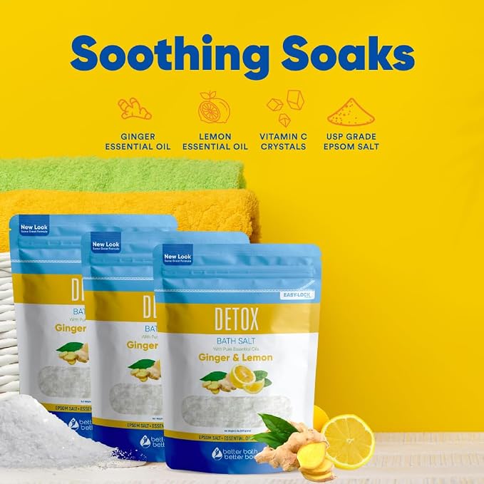 Detox Bath Salt (3-Pack) 2-Lbs Each, 6-Lbs Total
