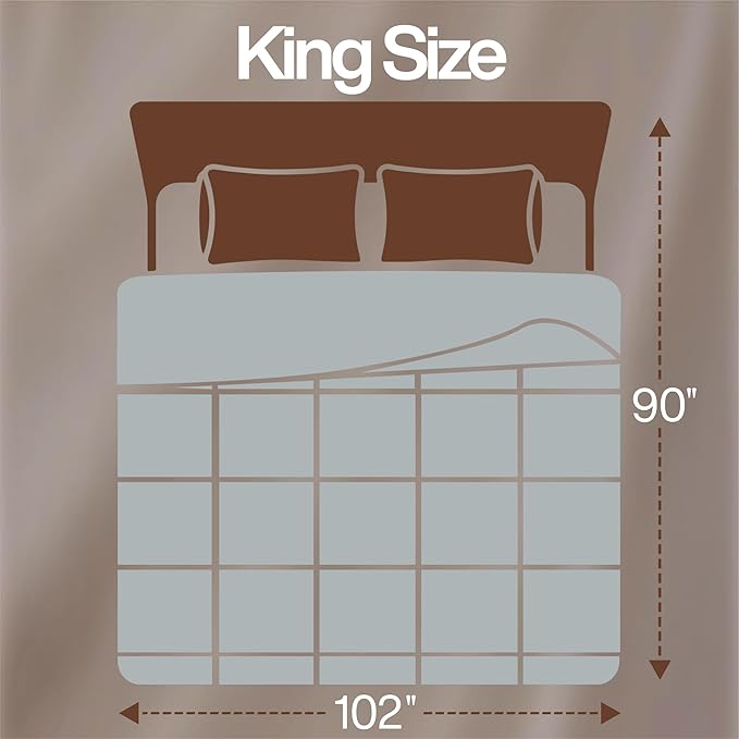 Utopia Bedding King Comforter Duvet Insert, Quilted Light Grey Comforter with Corner Tabs, Box Stitched Down Alternative Comforters King Size 90 x 102 inches
