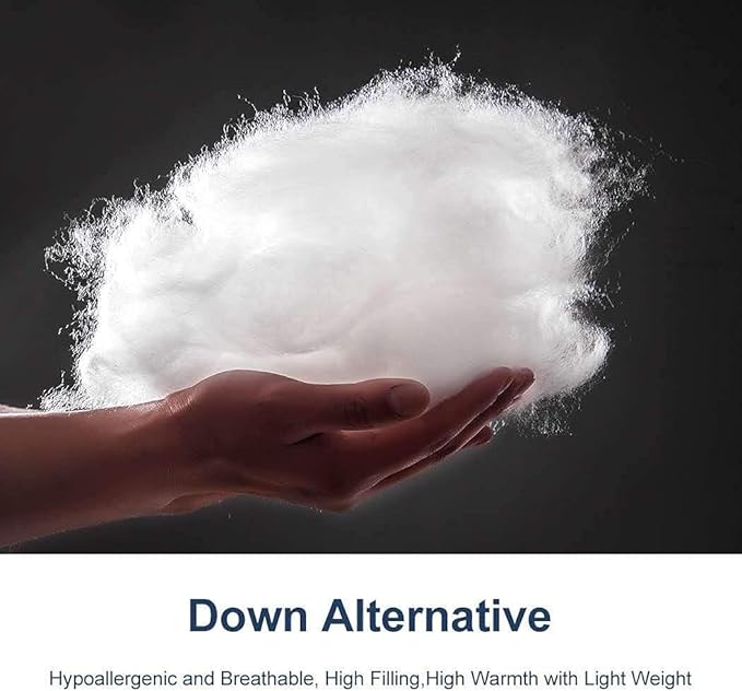 ACCURATEX Duvet Insert Twin Comforter - 400GSM Fluffy Down Alternative Hotel Collection Heavyweight Comforter, Soft Warm Thick Duvet for Winter, 8 Corner Tabs - Machine Washable,White,68x88