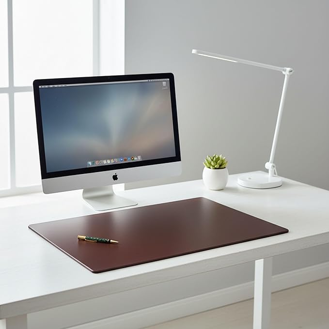 Dacasso Leather Desk Pad Without Side Rails