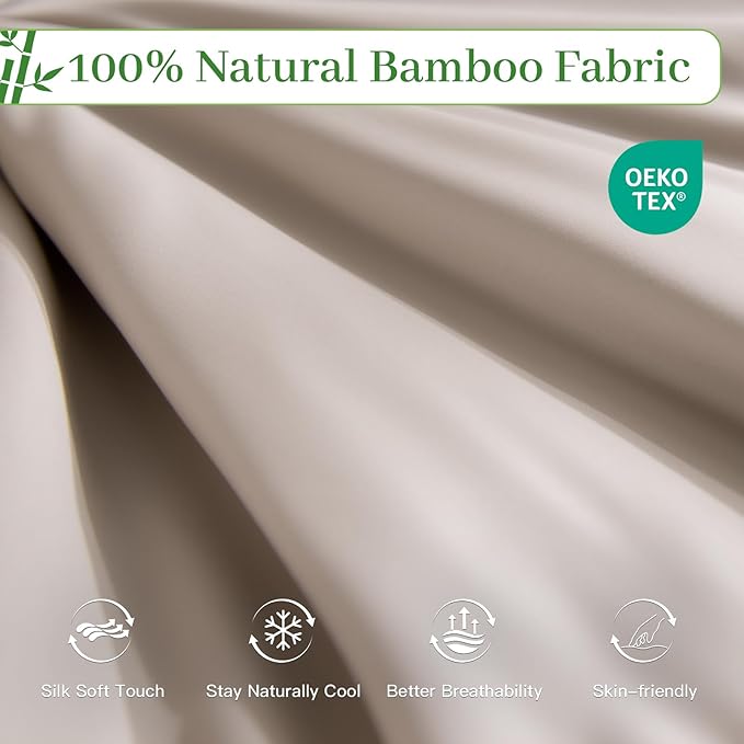 NEXHOME PRO 100% Viscose from Bamboo Comforter King Size - Ultra-Soft, Breathable, Lightweight All-Season & Summer Duvet Insert, Natural Temperature Regulating for Cooling Sleep