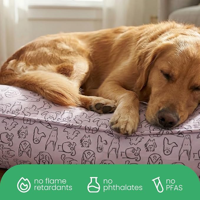 Molly Mutt Only You Dog Bed Duvet Cover, 100% Cotton Canvas Cover for Dog, Puppy, or Cat Bed, Durable, Washable, and Free of Harmful Chemicals, Huge, 36"x45"x5"