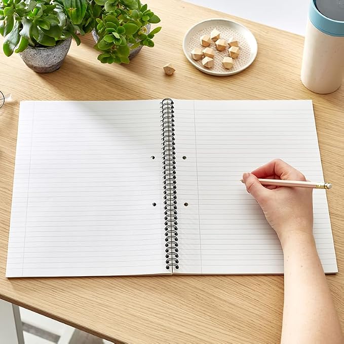 Rhino SRS4S8-8 A4+ Recycled Save the 8mm Ruled and Margin Notebook