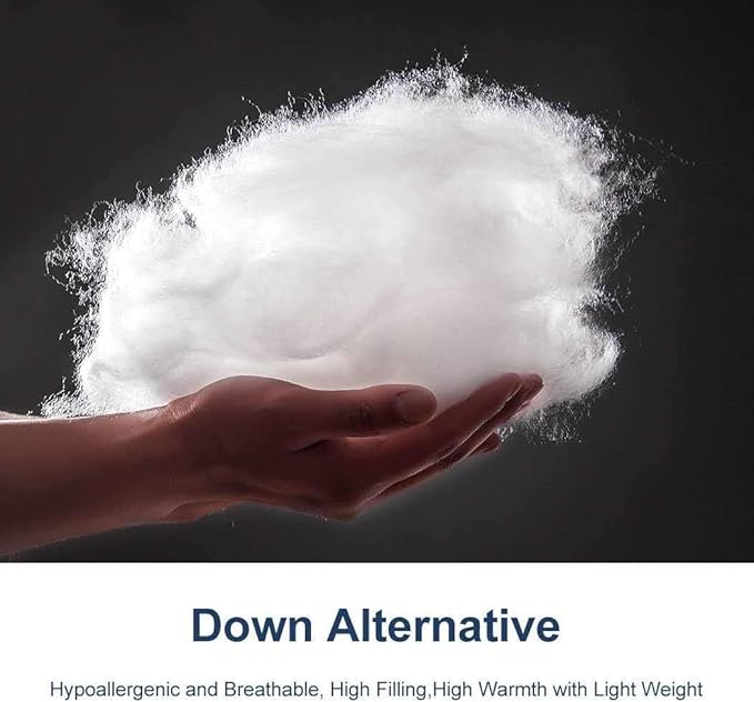 ACCURATEX Duvet Insert King Comforter - 400GSM Fluffy Down Alternative Fill Hotel Collection Heavyweight Comforter,Soft Warm Thick Duvet for Winter, 8 Corner Tabs - Machine Washable,White,104x90
