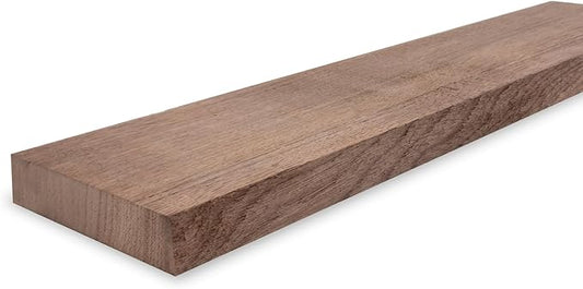 Walnut Lumber Sheets Unfinished Walnut Wood Sheets Thick Board for Crafts, Woodworking, Building Models and DIY Projects, Laser Cutting and Engraving CNC Cutting (17 x 4 x 7/8 Inch - 1PCS)