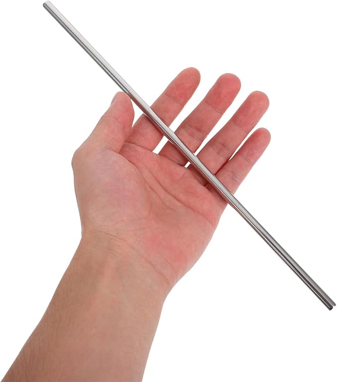 Baluue Reusable Stainless Steel Beverage Straws Set with Cleaning Brush, 18pcs Metal Drinking Straws for Hot Cold Drinks, Smoothies, Juice, Dishwasher Safe, Eco-friendly Kit for Home