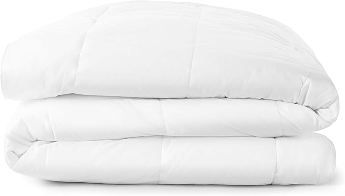 DOWNLITE Lightweight Continuous Comfort™ Down Alternative Blanket for Warm Weather with Duvet Tabs (Hypoallergenic) (Queen (U.S. Standard))
