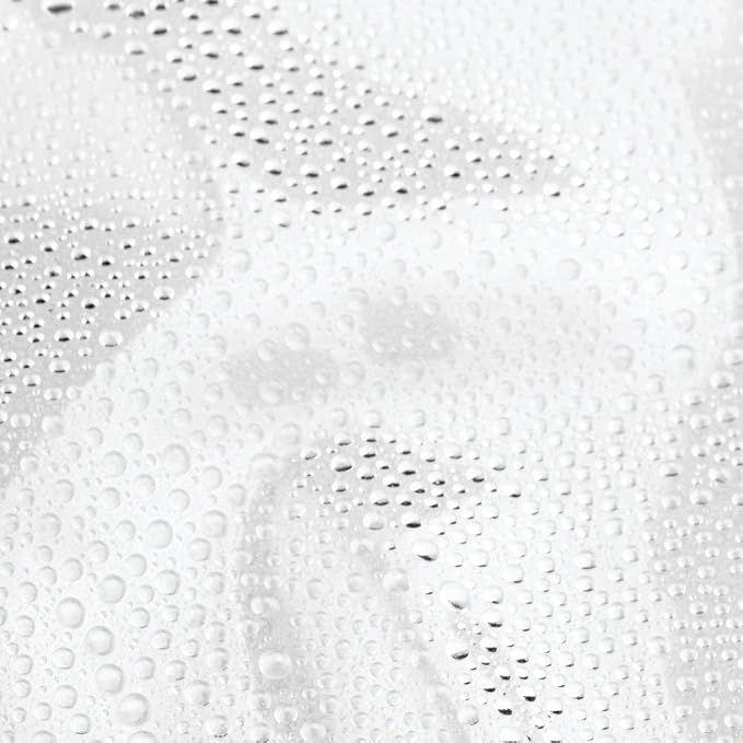 iDesign Vinyl Shower Liner, 72" x 96", Clear | 12 Grommets, Weighted Magnets