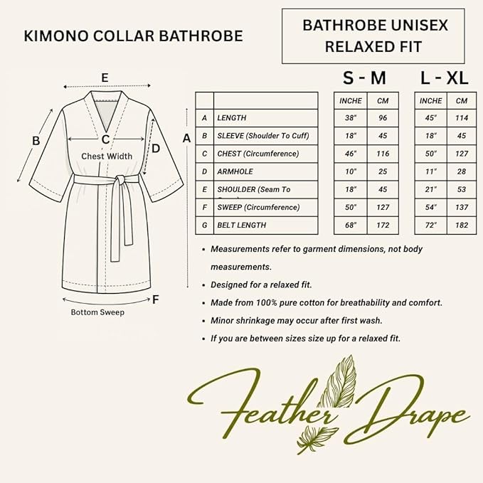 Women's Waffle Bathrobe – 100% Cotton, Lightweight & Absorbent, Spa Robe, Hotel & Lounge Robe