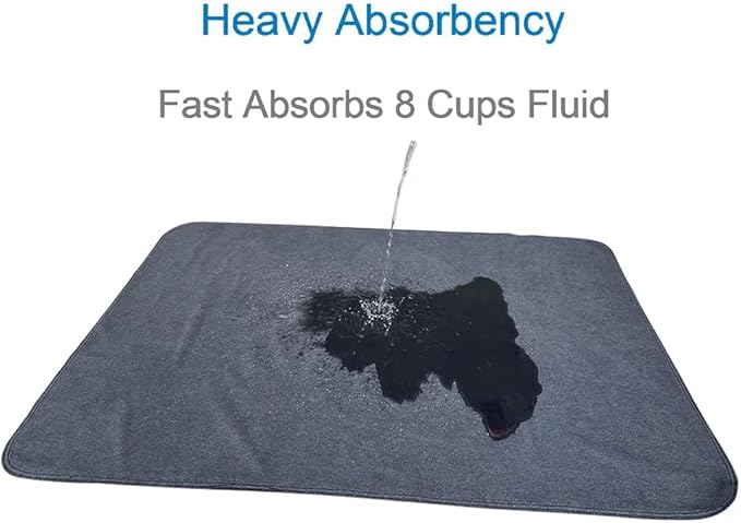 Peepeego Non-Slip Dog Pee Pad 65"x48" Washable,Waterproof for Training, Whelping