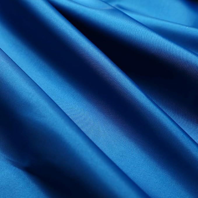 Shower Curtain Liner 72 x 72 Inch Soft Water Repellent Heavy Duty Light Fabric Shower Curtains with 12 Rust-Proof Metal Grommets, Hotel Quality, Machine Washable, Blue