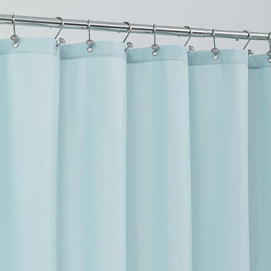 ALYVIA SPRING Long Fabric Shower Curtain Liner Waterproof - 72" x 78", Soft & Lightweight Long Shower Curtain with 3 Magnets, Machine Washable - 72x78, Blue
