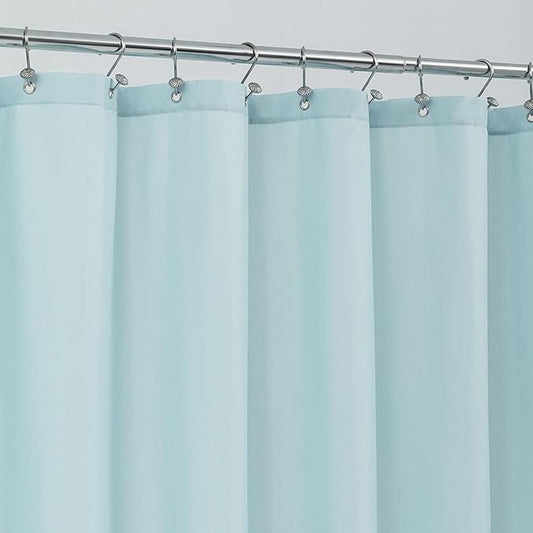 ALYVIA SPRING Waterproof Fabric Shower Curtain Liner, Washable Cloth Shower Curtain for Bathroom - Standard Size 72x72, Blue