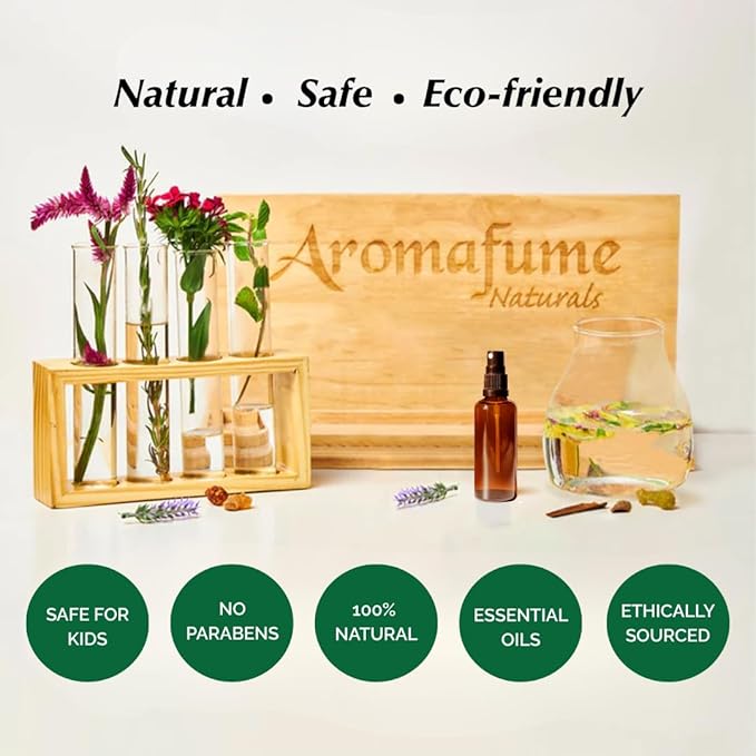 Coconut Room, Linen & Pillow Spray by Aromafume | 100ml/3.38 fl oz | with Pure Coconut Essential Oil | Aromatherapy Spray for Relaxation, Sleep & Stress Relief | Mist for Bedding, Fabrics