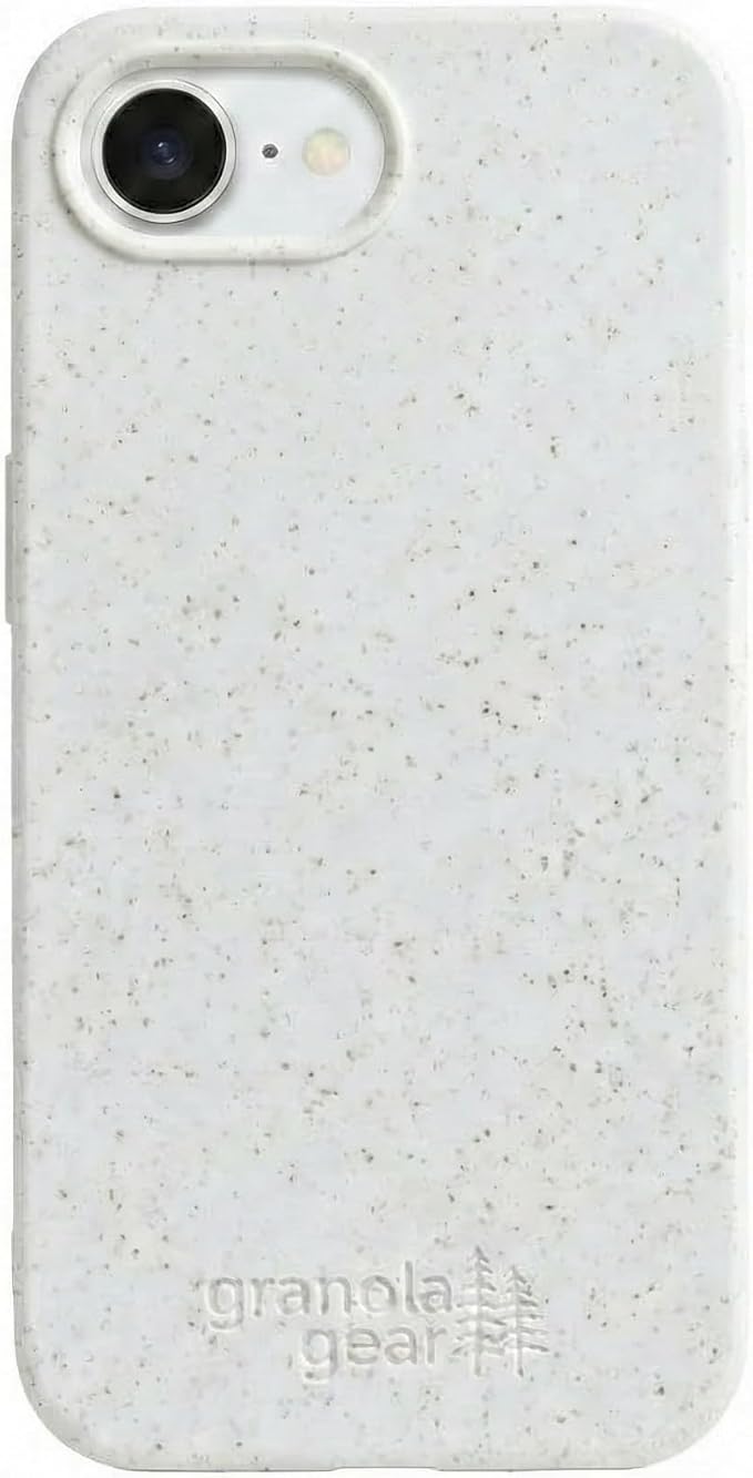 Eco by GranolaGear - Eco-Friendly Phone Case for iPhone 17e - Biodegradable, Compostable, Plastic-Free, Made from Plants - Alpine Snow