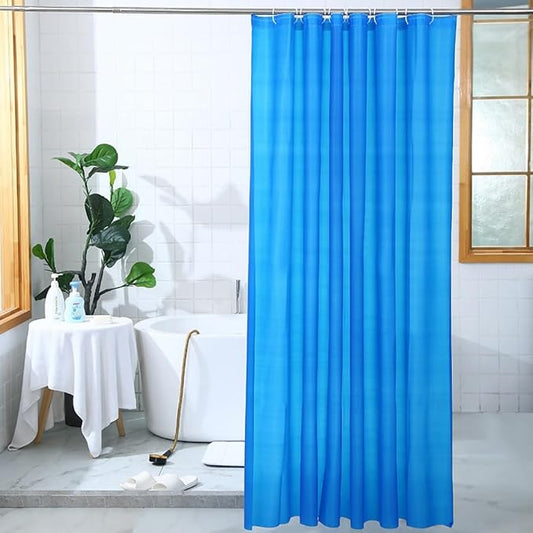 Shower Curtain Liner, 72" W X 72''H - PVC-Free, 6G PEVA Shower Curtain with 12 Rust Proof Grommets and Magnet-Weighted Bottom Hem - Moisture Stain Proof Shower Curtain Liner (Blue)