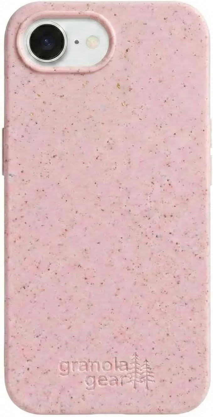 Eco by GranolaGear - Eco-Friendly Phone Case for iPhone 17e - Biodegradable, Compostable, Plastic-Free, Made from Plants - Pink Sands