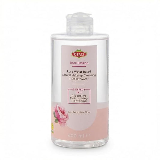 OTACI Rose Passion Micellar Cleansing Water, Face Cleansing Makeup Skin Remover Wash Rosewater Hydrating Moisturizer