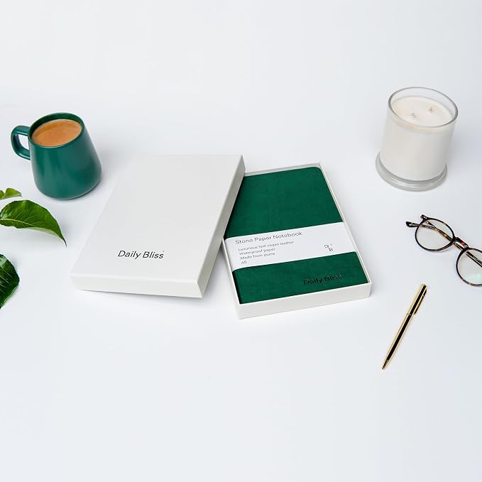 Stone Paper Journal Premium A5 Hardcover Vegan Leather Notebook Journal | 160 Pages | Premium Quality Professional Notebook For Men and Women |Comes With Gift Box Waterproof Notebook