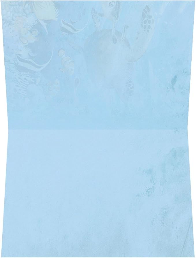 Tree-Free Greetings EcoNotes 12 Count Sea Turtle and Friends All Occasion Notecard Set with Envelopes, 4 x 6 Inches (FS66811)