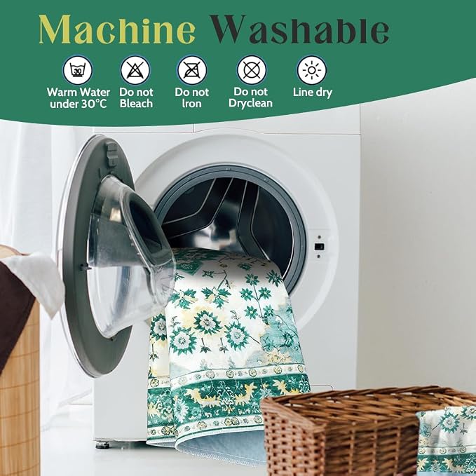 Washable Pee Pads for Dogs, 2 Pack Reusable Puppy Training Pads 60"x48" Super Absorbent Waterproof Dog Training Pads, Non-Slip Potty Pads, Whelping Pads Litter Mat Green Medallion