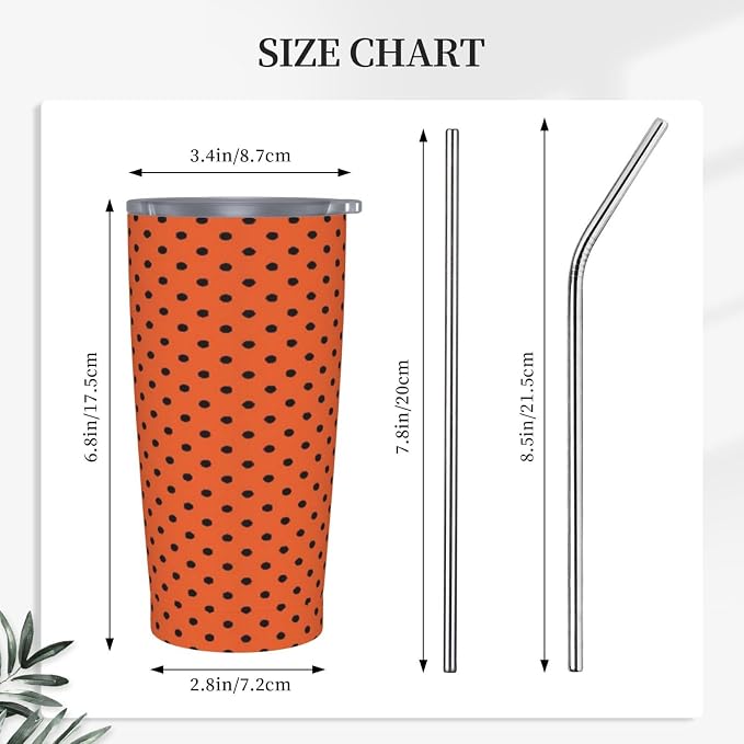 Neoprene Premium Pickleball Paddle 20oz Stainless Steel Tumbler With Straw And Lid, Travel Car Cup