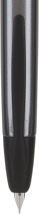 PILOT Vanishing Point Collection Refillable & Retractable Fountain Pen, Gun Metal Gray Barrel with Matte Black Accents, Blue Ink, Extra Fine Nib (60578)