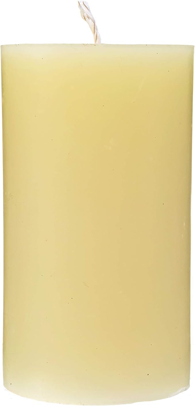 100% Pure Beeswax Candle – Long Lasting Burn – Non-Toxic & Hypoallergenic – Natural Honey Aroma – Handcrafted – Sustainably Sourced – Alternative Imagination – 3x6 Inch – White
