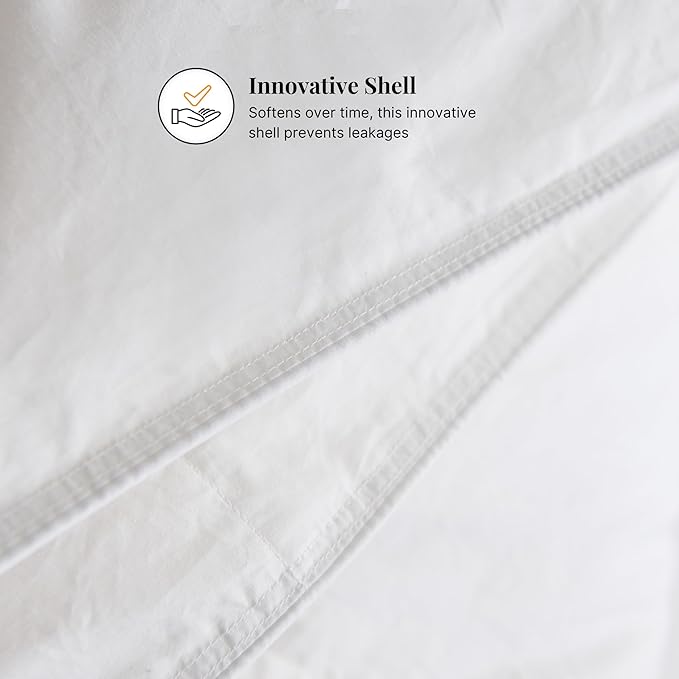 Ambassador Eco-Friendly Microfiber Comforter - 300 GSM Premium Gel Filling, Down-Like Insulation, 240TC Down-Proof Cotton Shell, Breathable & Sustainable, Seasons (Full/Queen)