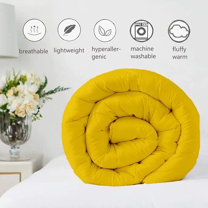 Hypoallergenic 1000-TC Pinch Pleated Down Alternative Comforter Grand King Size 106 x 106 Inches 1pc Comforter & 2 pcs Pillow Covers, 700 GSM & All Side Corner Tabs 100% Egyptian Cotton