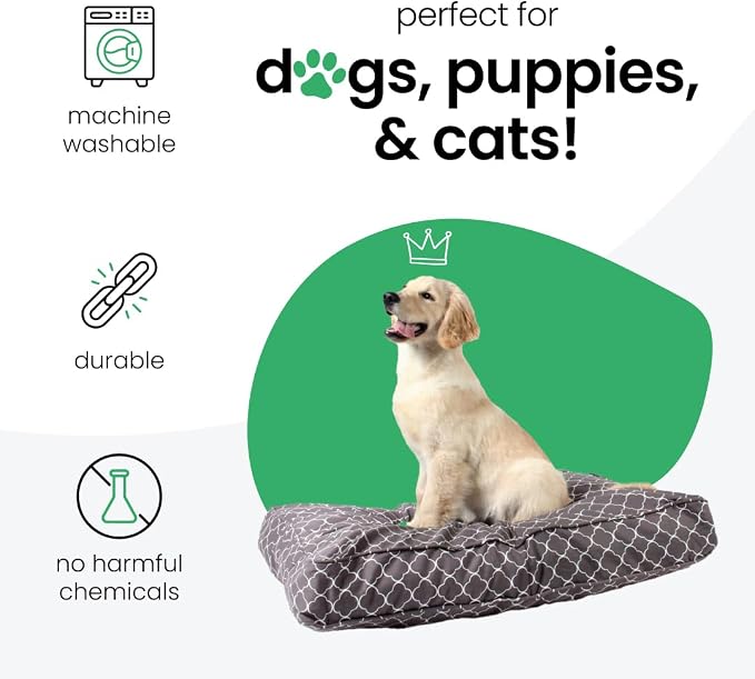 Molly Mutt Huge Dog Bed Cover - Clark Gable Print - Measures 36”X45”X5”- 100% Cotton - Durable - Breathable - Sustainable - Machine Washable Dog Bed Cover (Dd70c)