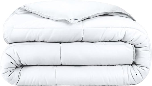 Bare Home Duvet Insert Comforter - Oversized King - Goose Down Alternative - Ultra-Soft - Premium 1800 Series - All Season Warmth - Bedding Comforter (Oversized King, White)