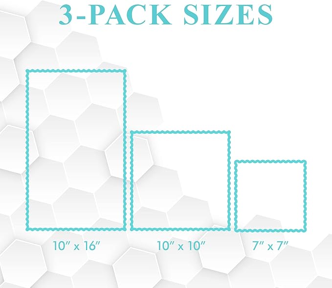 Meli Wraps - 3-Pack Reusable Beeswax Wraps for Food, Eco-Conscious Food Storage, Small, Medium and Large Food Wrap, Shells