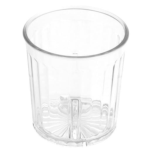 G.E.T. 8809-1-CL Heavy-Duty Shatterproof Plastic Faceted Tumblers, 9 Ounce, Clear (Set of 12)