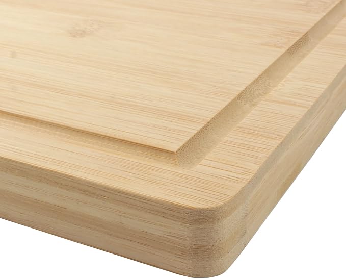BambooMN Bamboo Cutting Board - 15.75" x 11.75" x 0.75" - Grooved - 10 Units