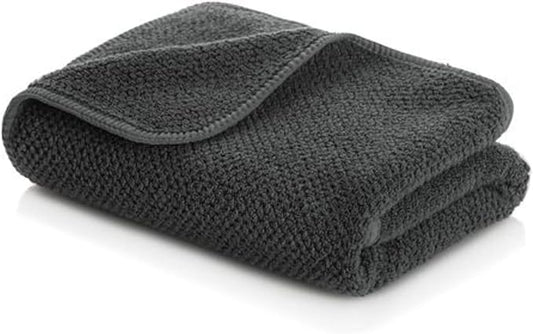 Graccioza Bee Waffle Hand Towel 18" x 30" - 100% Egyptian Combed Cotton, 550 GSM - Elegant Waffle Pattern Towels for Bathroom - Super Absorbent and Quick Dry - Soft Bath Towel - Storm