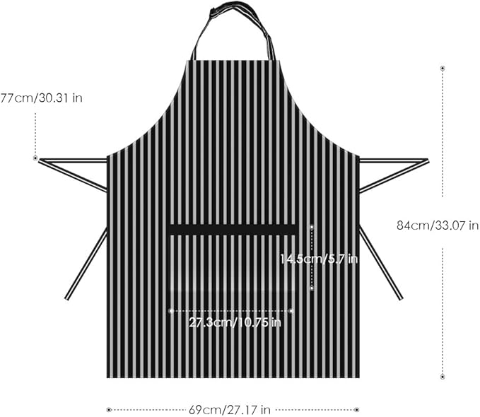 Syntus Apron for Men Women, Adjustable Cooking Kitchen Chef Aprons with 2 Pockets
