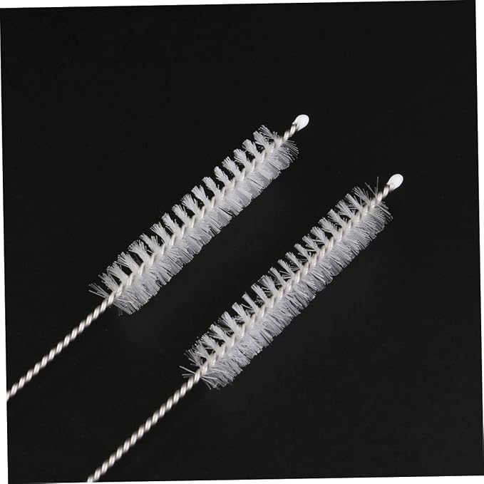 Unomor 11pc Stainless Steel Drinking Straws Reusable Set Straight No Metal Taste for Drinks
