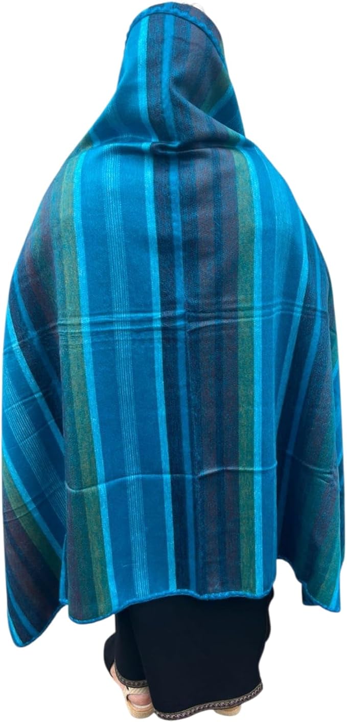Alpaca Wool Throw Blanket 95 x 65 Inches | Large Warm Ultra-Soft Blanket | Hypoallergenic, Breathable, Non-Itchy Alpaca Wool Fabric | (Turquoise Blue, Queen (95" x 65"))