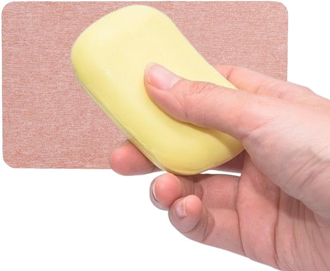 Water Absorbent Stone Tray for Sink - Quick Drying Non Slip Diatomaceous Coasters - Water Absorbent Coasters, Soap Dish, Soap Dish for Hand Soaps & Plants &