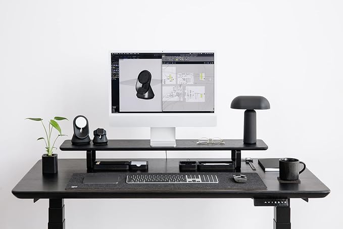 OAKYWOOD Felt Desk mat Anthracite Grey L 30 x 90 x 0,3 cm